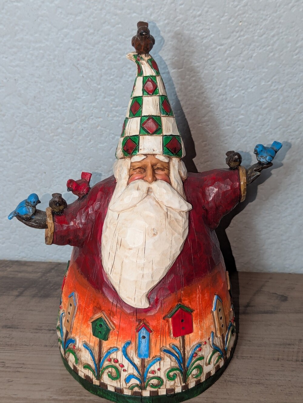 VTG Jim Shore 2002 Santa with Birds & Birdhouses Figurine 105532
